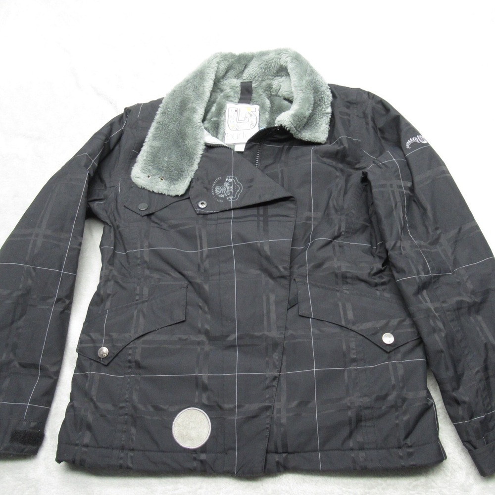 Burton Jacket Womens Small Black Snow Rain Wind Insulated Full Zip Manchester